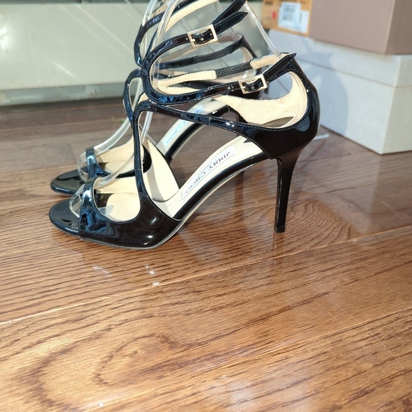 Jimmy Choo Ivette 90 Patent Sandal - Picture 3 of 6